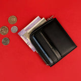 Vegan Card Coin Wallet Black L1
