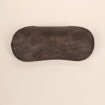 Jace Sunglass Case Vegan Leather Espresso Back