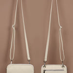 Classic Vegan Leather Women Crossbody Milky Back