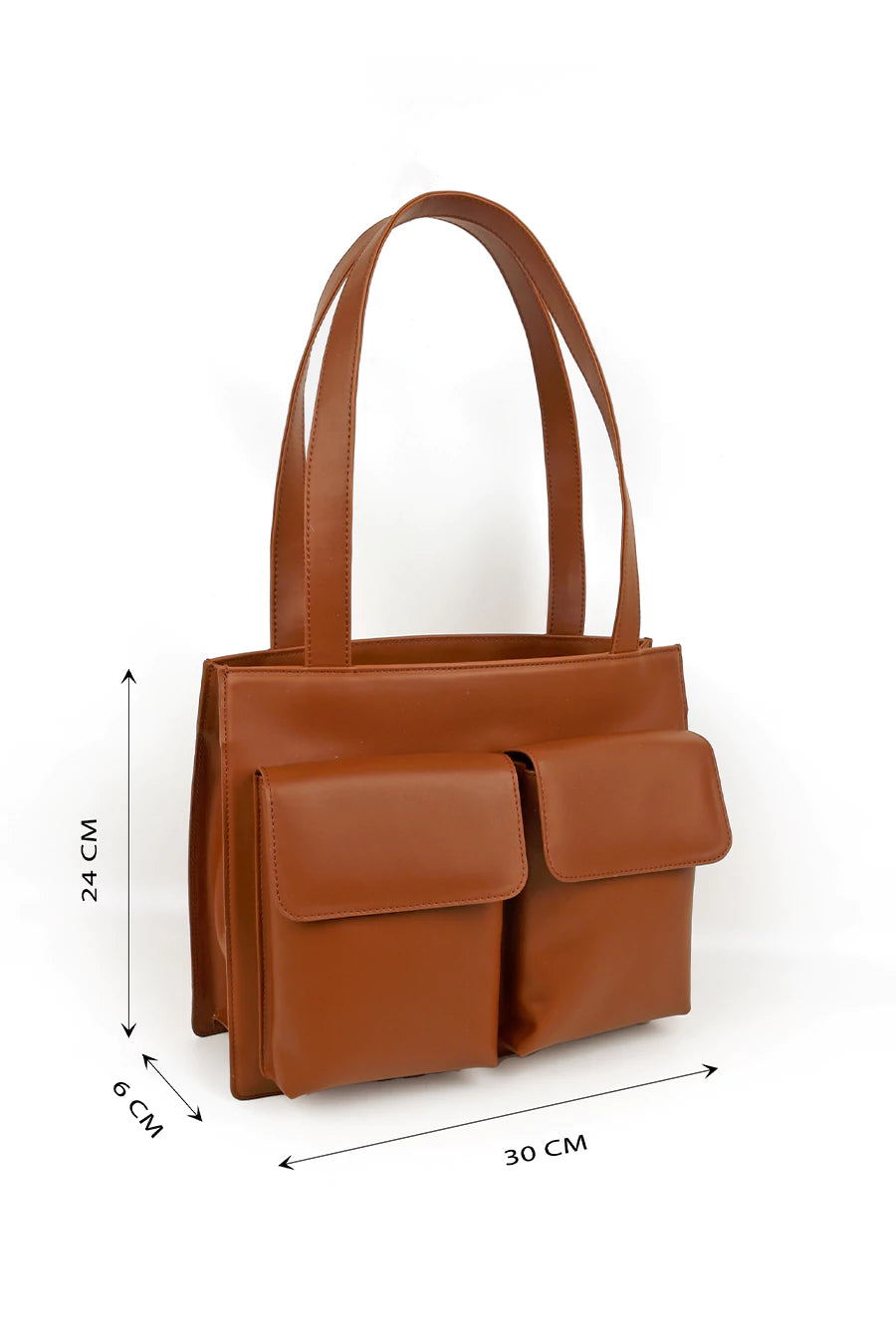 Carry all office essentials in cruelty free Barbara women office tote bag Firepit measurement