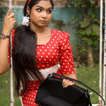 Hazel Vegan Leather Women Handbag Vanta Black Model 3