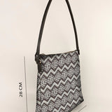 Handloom Women Shoulder Bag Stella -Brown Angeles Measurement