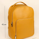 Alexa Vegan Leather Men Backpack Gold Fish Measurement