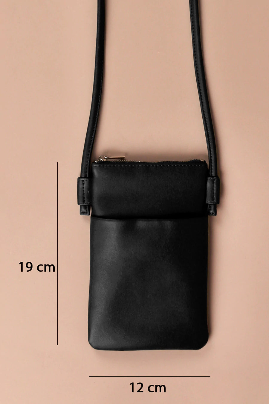 Lify Mobile Sling Bag Vegan Leather Vanta Black Cad
