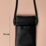 Lify Mobile Sling Bag Vegan Leather Vanta Black Cad