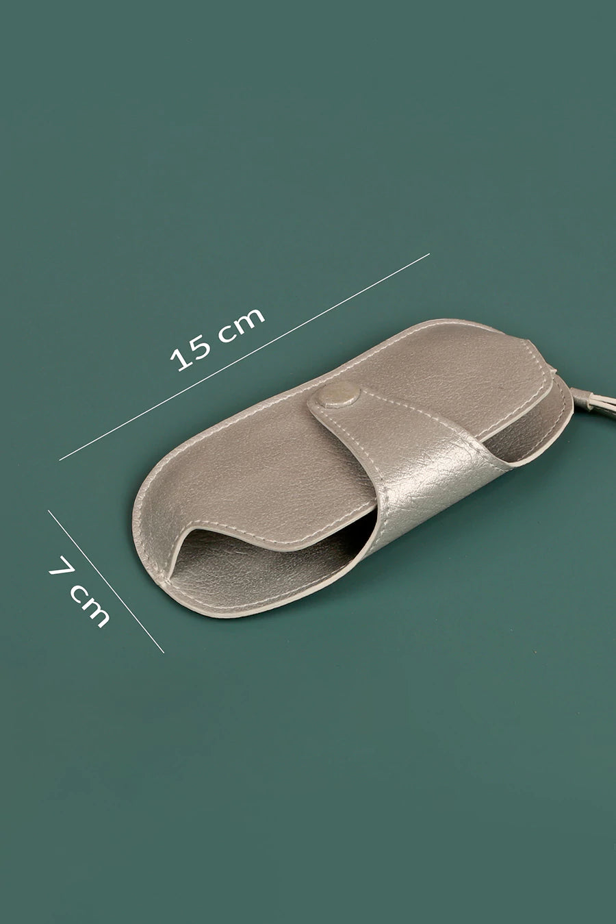 Jace Sling Sunglass Cover Vegan Metal Measurement