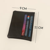 Archie Vegan Leather Cash & Card Pouch Black Cad