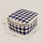 Handloom Jewellery / Watch Case Checkered Measurement