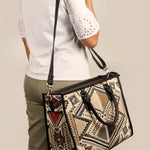 Charlotte Handloom Tote Bag For Women Ajar Beige Model 1