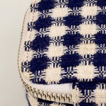 Handloom Jewellery / Watch Case Checkered Close