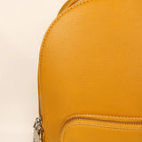 Alexa Vegan Leather Men Backpack Gold Fish Close