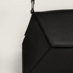 Hazel Vegan Leather Women Shoulder Bag Vanta Black Close
