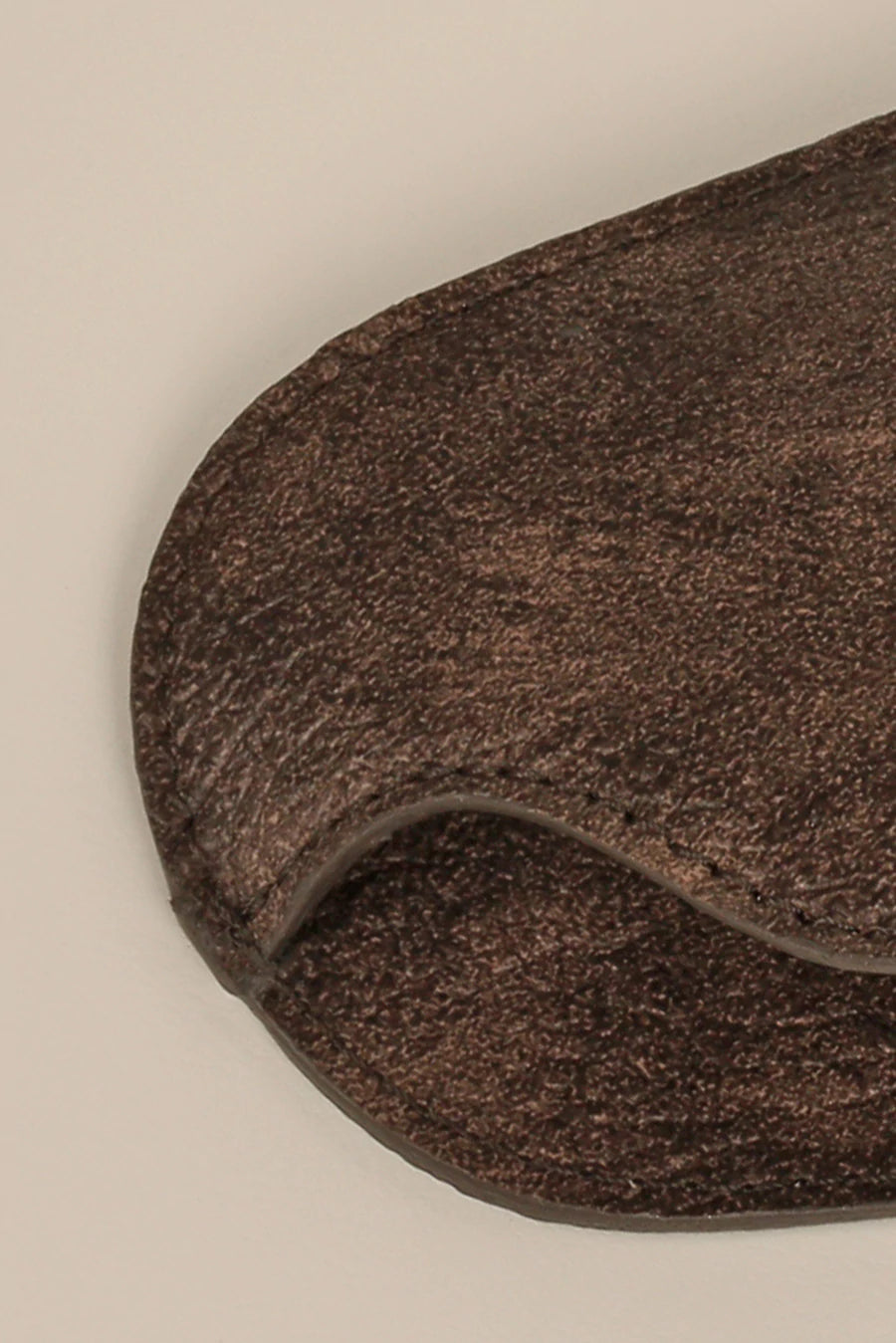 Jace Sunglass Case Vegan Leather Espresso Close