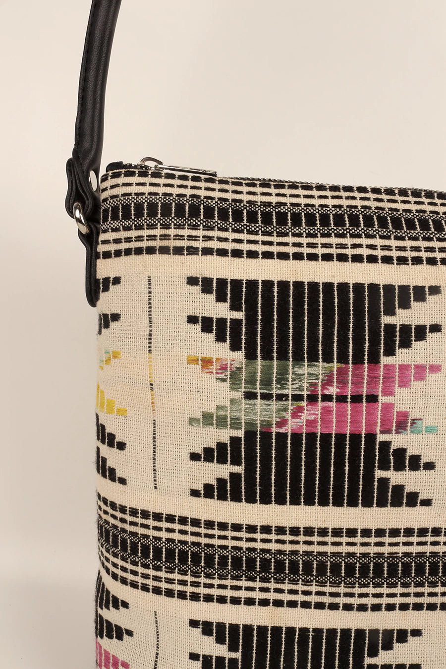 Handloom Women Shoulder Bag Stella -Lava Close