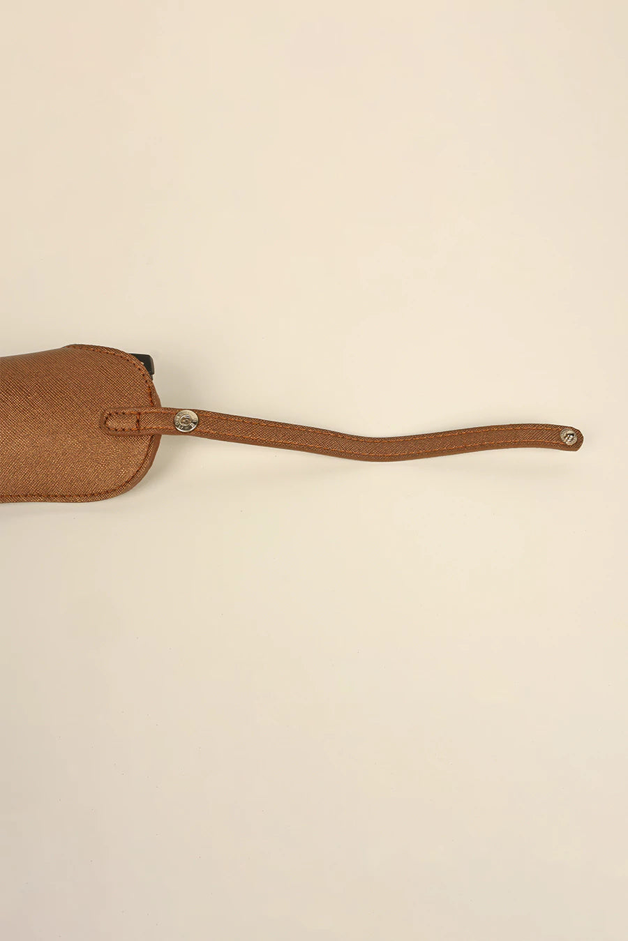 Jace Sling sunglass Cover vegan metallic dark gold close