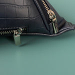 Kipp Vegan Fanny pack blue croco close