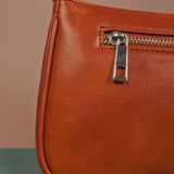 Emily Vegan Leather Women Shoulder Bag Fire Close