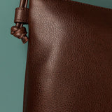 Slindon Vegan Leather Women Shoulder Bag Taupe Close