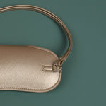 Vegan sunglass cover/case with sling silver L3