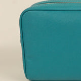 Travel Toiletry Pouch Vegan Leather Caribbean Close
