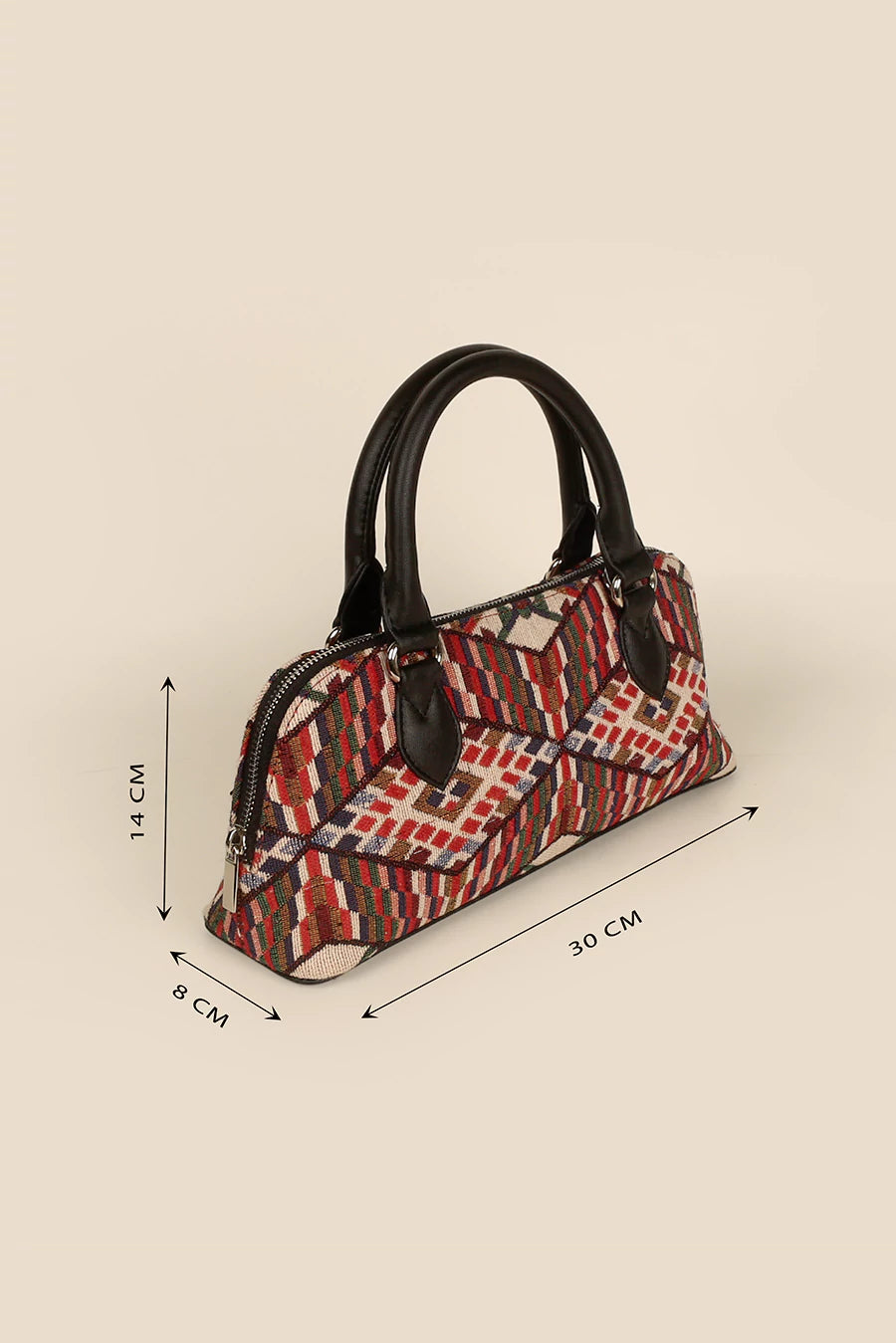 Everly Women's Handbag Handloom Hazelnut Lifestyle