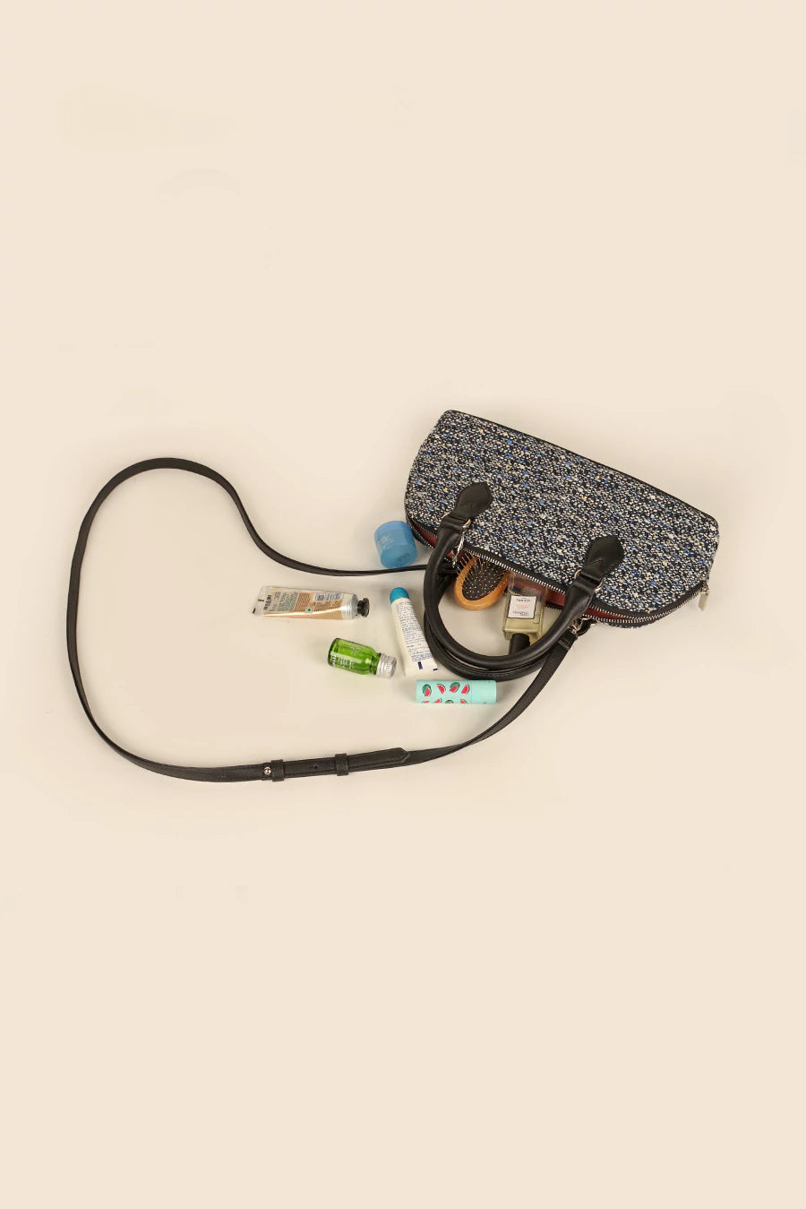 Everly Women's Handbag Handloom Horizon Blue Lifestyle