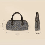 Everly Women's Handbag Handloom Horizon Blue Measurement