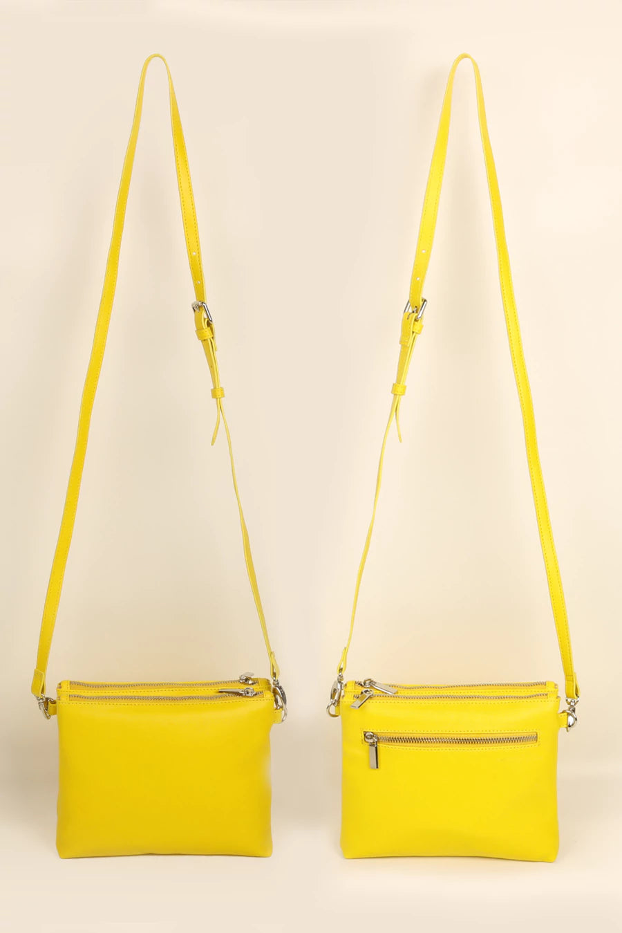 Dual Sling Vegan Leather Women Crossbody Munsel Front
