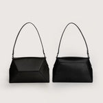 Hazel Vegan Leather Women Shoulder Bag Vanta Black Front