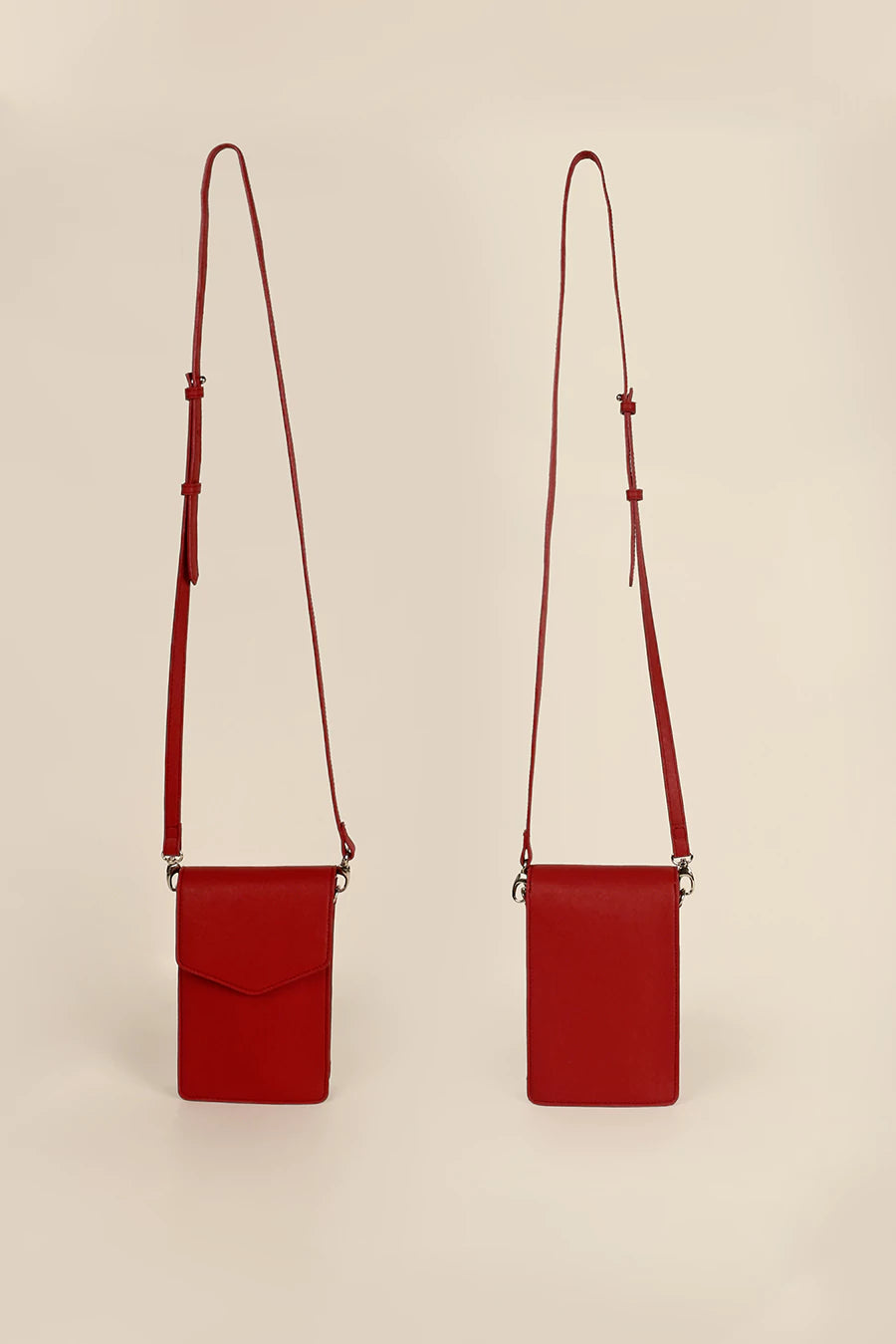 Walker Vegan Leather Mobile Sling Ruby Front