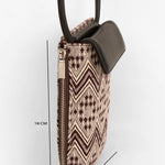 Grace Handloom Mobile Sling Brown Chevron Measurement