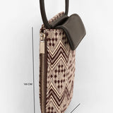 Grace Handloom Mobile Sling Brown Chevron Measurement