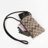 Grace Handloom Mobile Sling Brown Chevron Lifestyle