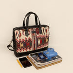 15 inch Ross Handloom Office Laptop Bag for men & women Cappuccino lifestyle 1