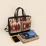 15 inch Ross Handloom Office Laptop Bag for men & women Cappuccino lifestyle 1