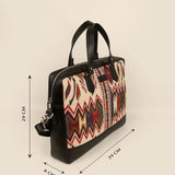 15 inch Ross Handloom Office Laptop Bag for men & women Cappuccino measurement