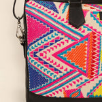 15 inch Ross Handloom Office Laptop Bag for men & women multicolor close