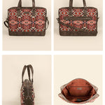 15 inch Ross Handloom Office Laptop Bag for men & women hazelnut details