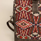 15 inch Ross Handloom Office Laptop Bag for men & women hazelnut close