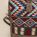 15 inch Ross Handloom Office Laptop Bag for men & women iolite close