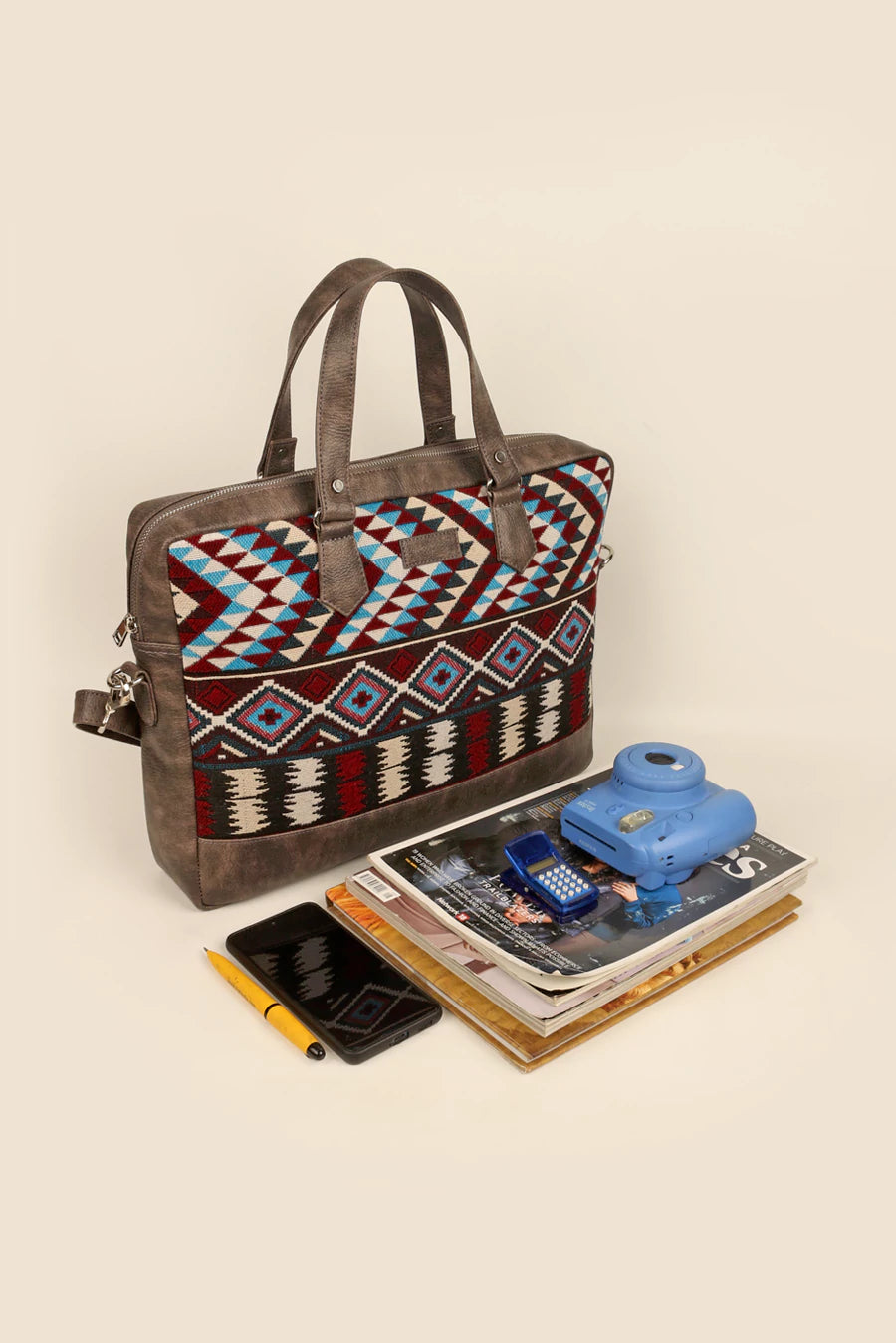 15 inch Ross Handloom Office Laptop Bag for men & women iolite lifestyle 1