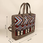 15 inch Ross Handloom Office Laptop Bag for men & women iolite measurement