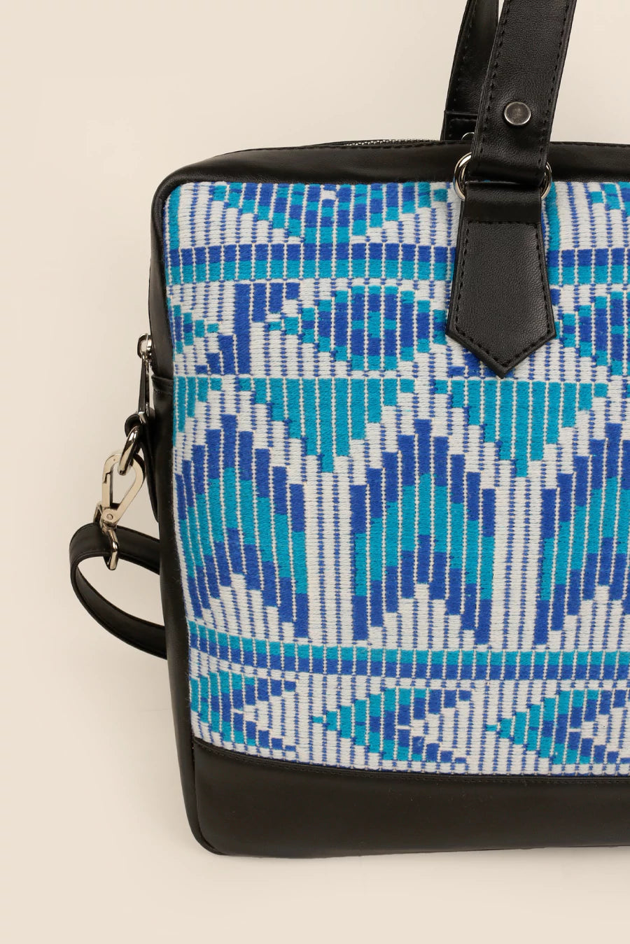 15 inch Ross Handloom Office Laptop Bag for men & women blue close