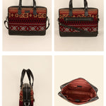 15 inch Ross Handloom Office Laptop Bag for men & women brown details