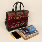 15 inch Ross Handloom Office Laptop Bag for men & women brown lifestyle 1