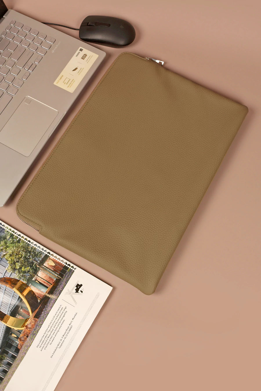 Lappy 16inch Vegan Laptop Sleeve/Case Oyester L1
