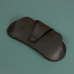 Jace Sunglass Case Vegan Leather Vanta Black front