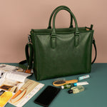 Charlotte Vegan Women Box Tote Bag Peacock Front