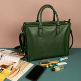 Charlotte Vegan Women Box Tote Bag Peacock Front