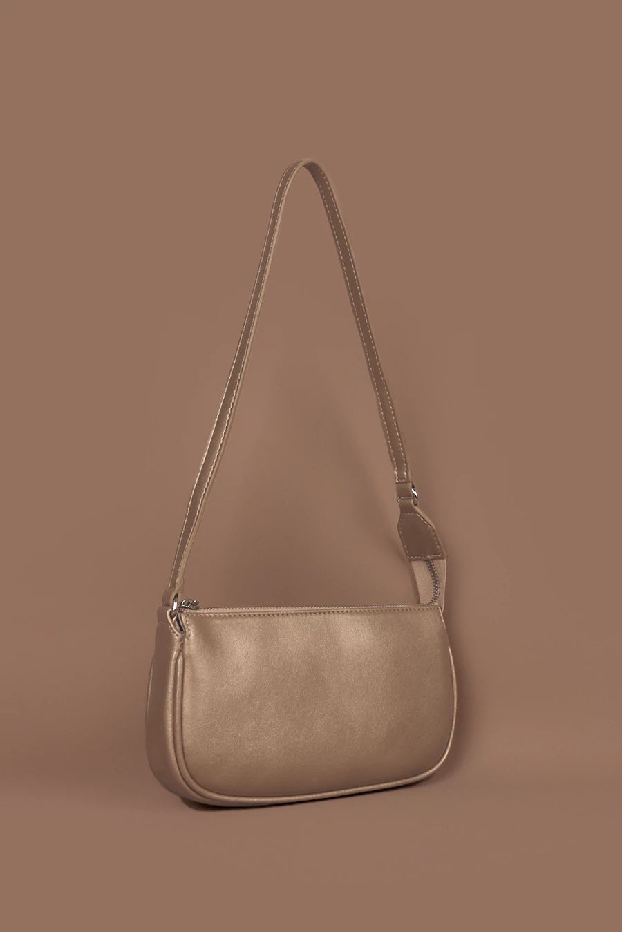 Vegan Daily Women Shoulder Bag Champagne Front